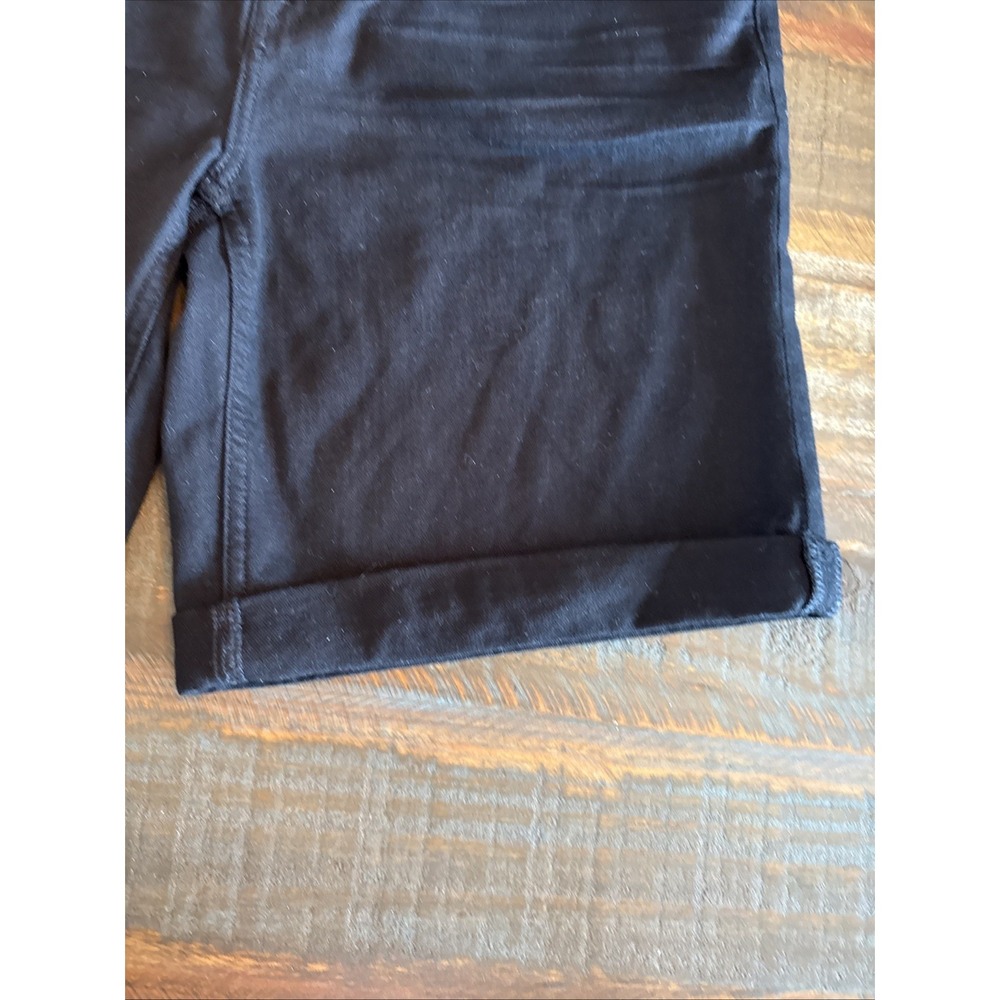 Jen7 Size 12 Bermuda Shorts Black Cuffed Pockets 7 for All Mankind - Picture 7 of 16